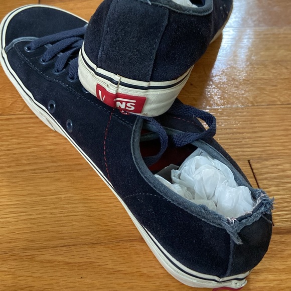 Vans Suede/Leather Navy Blue Sneakers - Picture 8 of 12